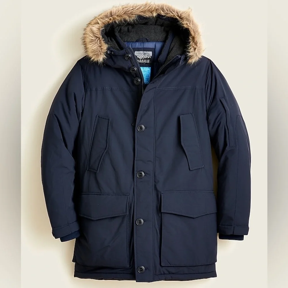 J. Crew Nordic Field Parka Navy Coat Jacket